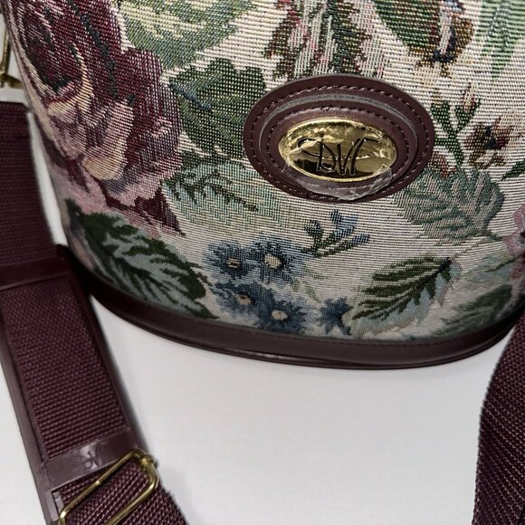 RARE VINTAGE DVF FLORAL COSMETIC MAKEUP BAG - Picture 3 of 12